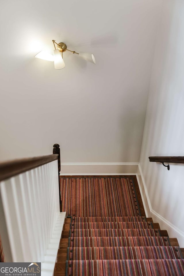 view of stairs