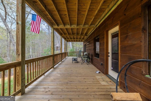 view of deck