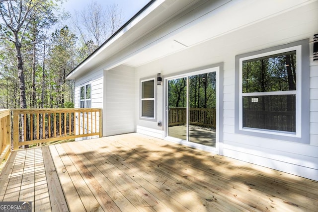 view of deck