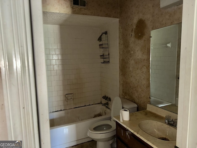 3038 Parc Lorraine, Lithonia, GA 30038 - full bath with toilet, shower / bathtub combination, vanity, and visible vents