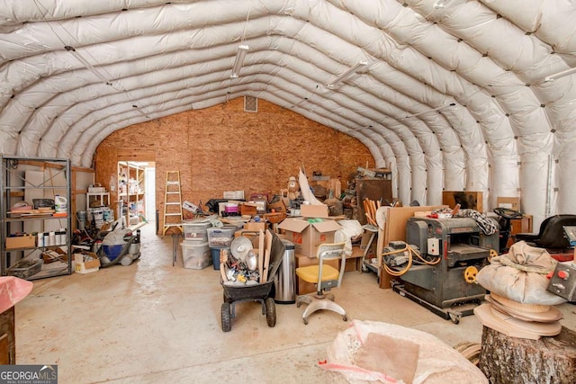 view of storage room