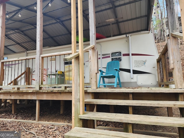 84 27th St, Ellijay, GA 30540 - view of wooden deck