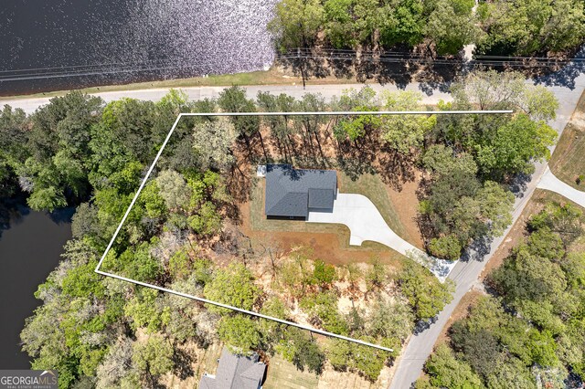 100 N Stewart Ln, Griffin, GA 30224 - drone / aerial view with a water view