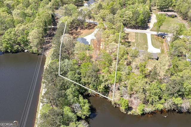 100 N Stewart Ln, Griffin, GA 30224 - birds eye view of property with a water view