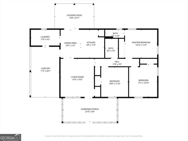 5026 Daniel Mill Rd, Winston, GA 30187 - view of property floor plan