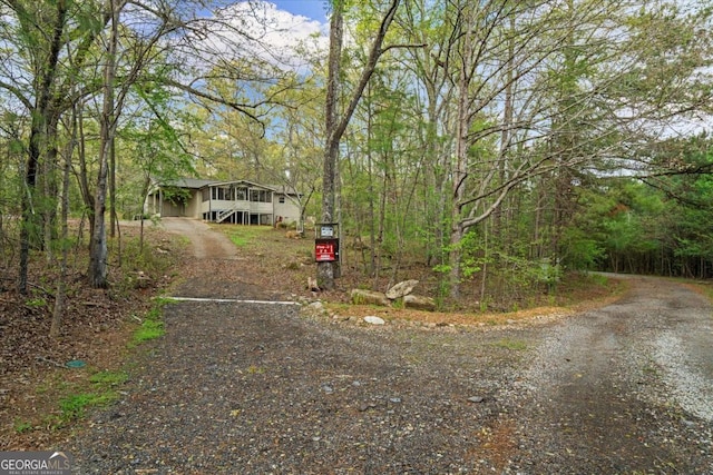 5026 Daniel Mill Rd, Winston, GA 30187 - view of front facade with dirt driveway