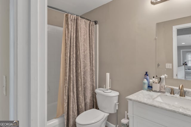 1812 Mountain Lake Dr NW, Kennesaw, GA 30152 - full bath featuring vanity and shower / tub combo
