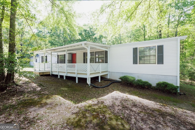 view of manufactured / mobile home