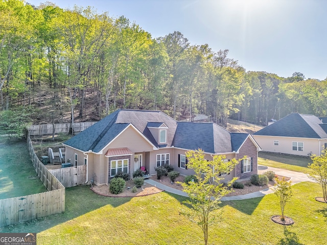 11 Bush Arbor Pl SW, Rome, GA 30165 - view of front of house featuring a front yard and fence