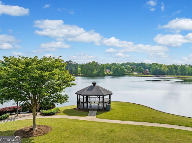 1330 Badingham Dr, Cumming, GA 30041 - water view featuring a gazebo