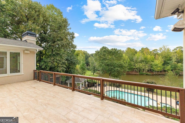 12 Arbor Shrs, Newnan, GA 30265 - view of patio / terrace with an outdoor pool
