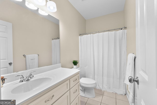 12 Arbor Shrs, Newnan, GA 30265 - full bathroom featuring tile patterned flooring, vanity, and a shower with curtain