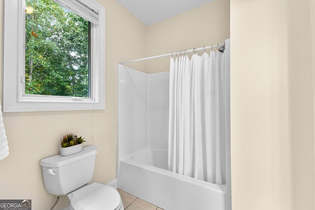 12 Arbor Shrs, Newnan, GA 30265 - bathroom with tile patterned flooring and shower / bathtub combination with curtain