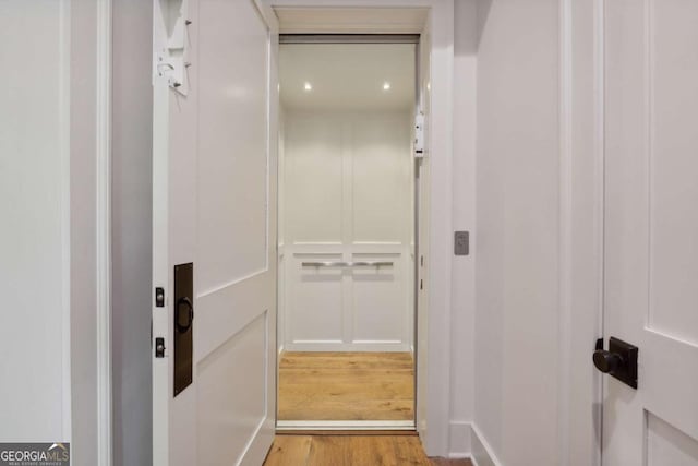 448 Golden Bear Pass, Dahlonega, GA 30533 - detailed view of elevator and wood finished floors