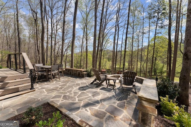 448 Golden Bear Pass, Dahlonega, GA 30533 - view of patio featuring outdoor dining space
