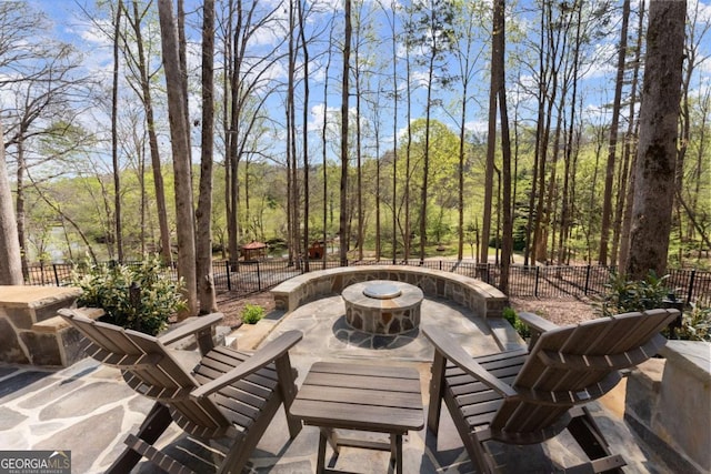 448 Golden Bear Pass, Dahlonega, GA 30533 - fenced backyard featuring a patio and outdoor dining area