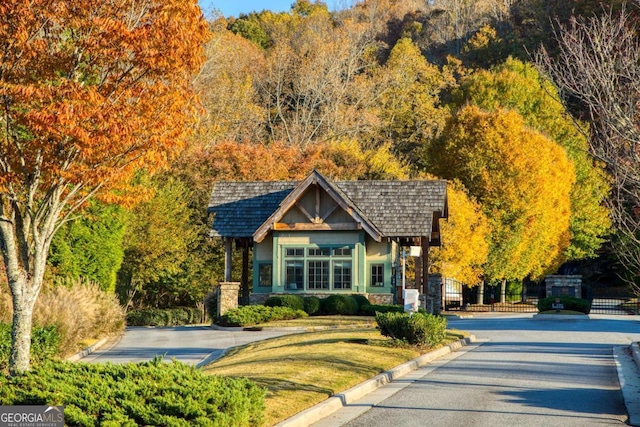 448 Golden Bear Pass, Dahlonega, GA 30533 - view of front of house with stone siding