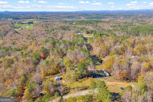 aerial view with a view of trees