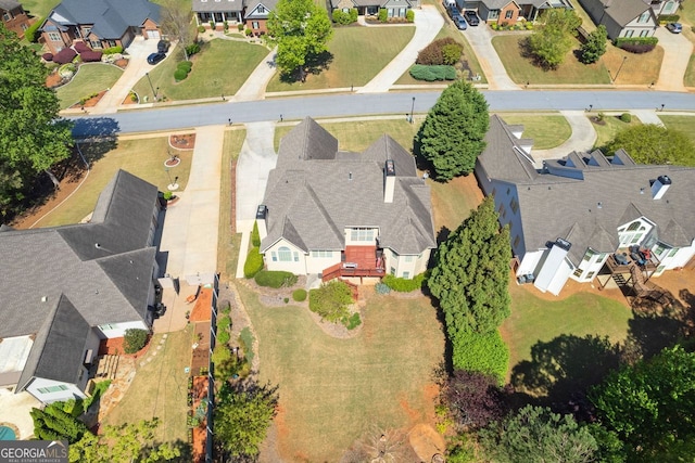 birds eye view of property featuring a residential view