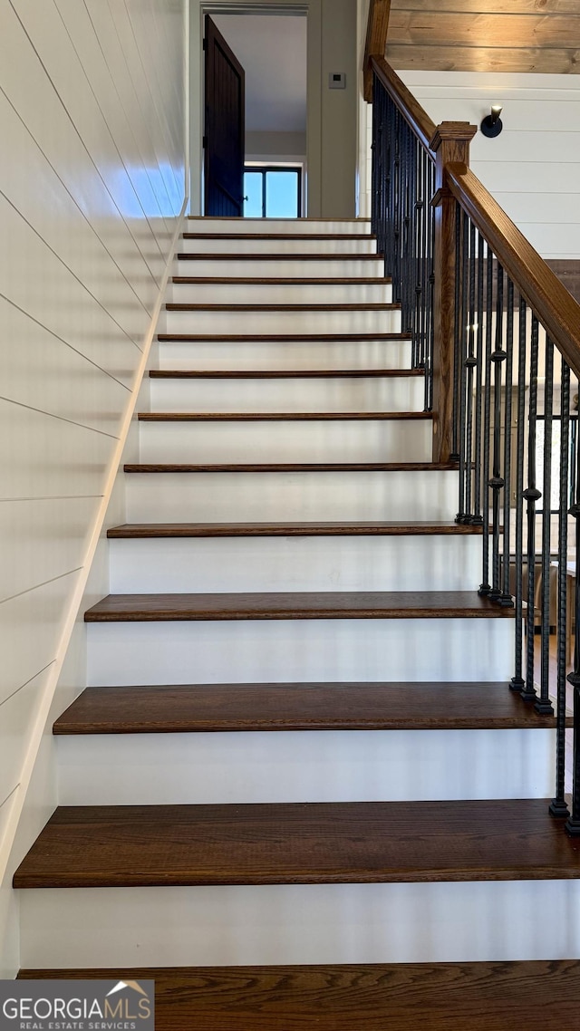 view of stairway