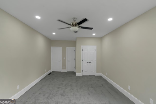 6048 Golf View Xing, Locust Grove, GA 30248 - unfurnished room featuring carpet flooring, recessed lighting, and a ceiling fan