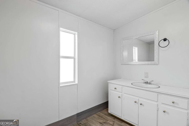 6603 Christie Cir, Blackshear, GA 31516 - bathroom with vanity and wood finished floors