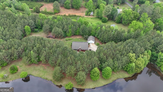 293 N Avery Rd NW, Rome, GA 30165 - drone / aerial view featuring a water view