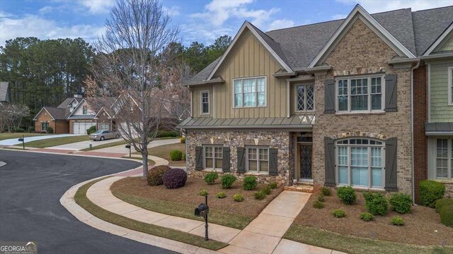 1786 Cambridge Sq, Watkinsville, GA 30677 - view of front of home with board and batten siding