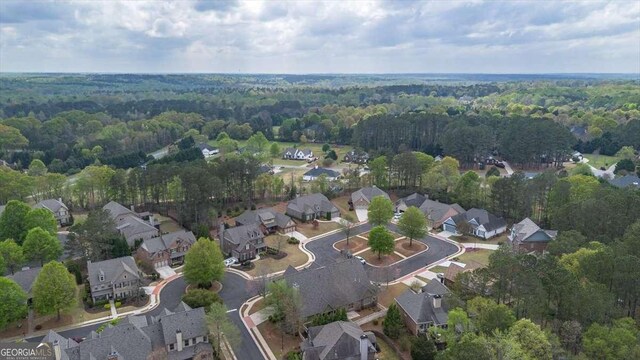1786 Cambridge Sq, Watkinsville, GA 30677 - aerial view featuring a wooded view and a residential view