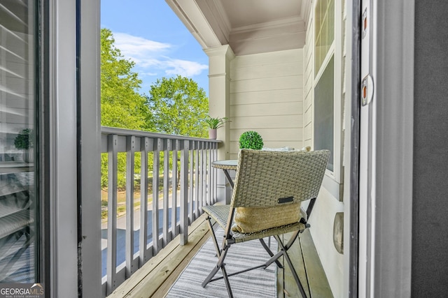 view of balcony