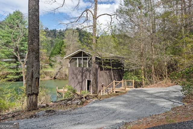 view of side of property