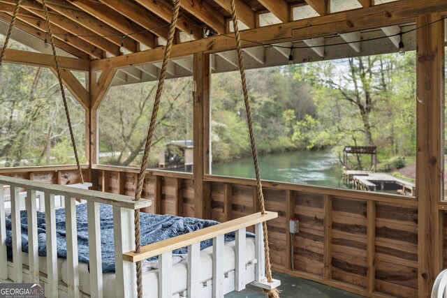 426 Crow Creek Rd, Lakemont, GA 30552 - deck featuring a water view