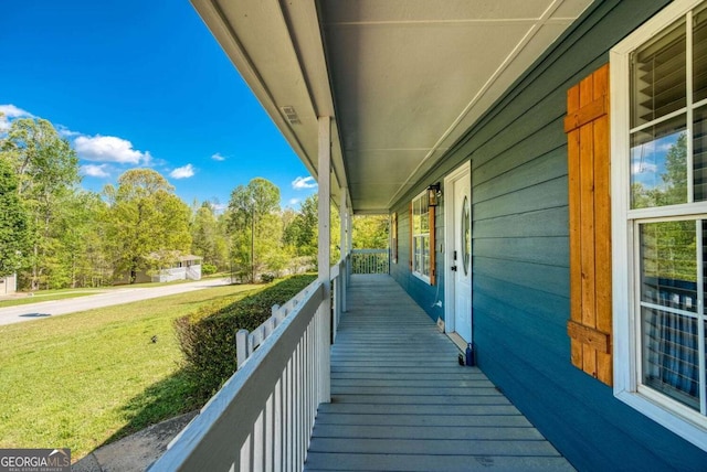 166 Rustin Dr, Dallas, GA 30157 - deck with a lawn