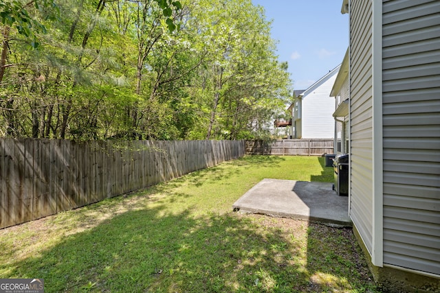 3571 Oakshire Way SE, Atlanta, GA 30354 - view of yard with a patio and a fenced backyard