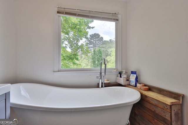 2675 Dacula Ridge Dr, Dacula, GA 30019 - bathroom with healthy amount of natural light and a freestanding tub