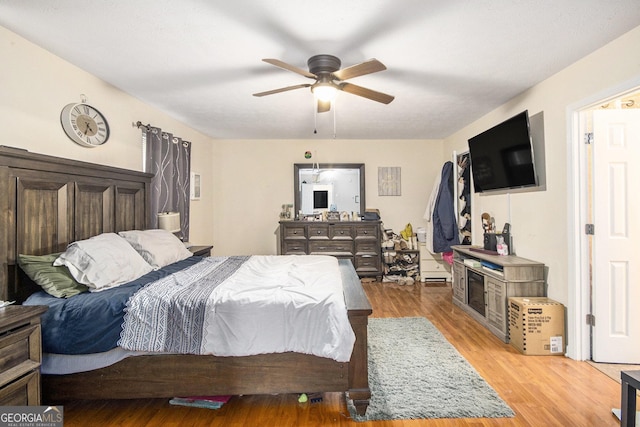 286 Opal St, Luthersville, GA 30251 - bedroom featuring a ceiling fan and light wood-style floors