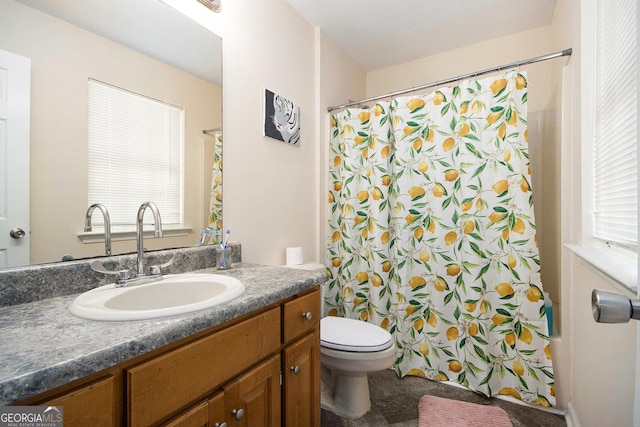 286 Opal St, Luthersville, GA 30251 - full bath featuring toilet, a shower with curtain, and vanity