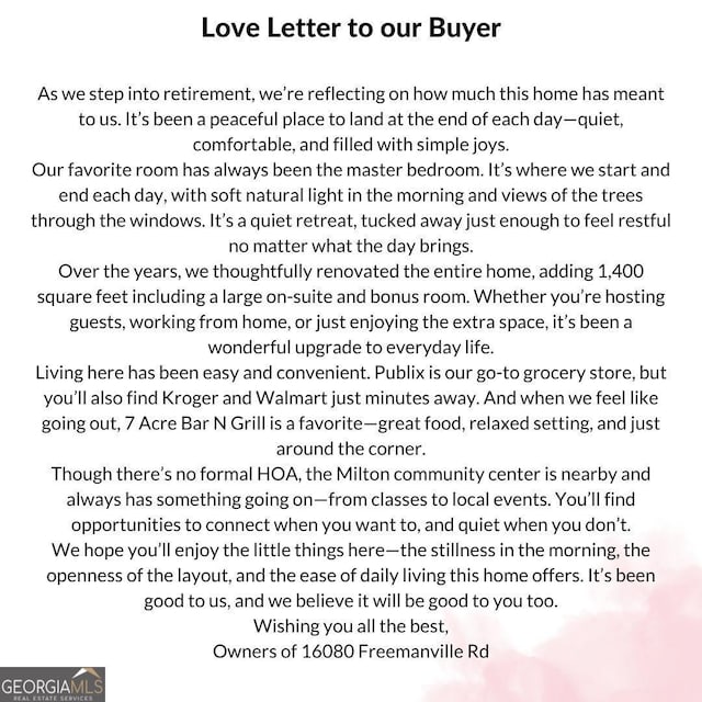 16080 Freemanville Rd, Alpharetta, GA 30004 - view of a document