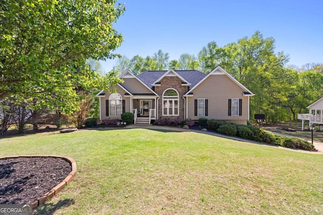 840 Whitby Dr, Douglasville, GA 30134 - view of front of house with a front lawn