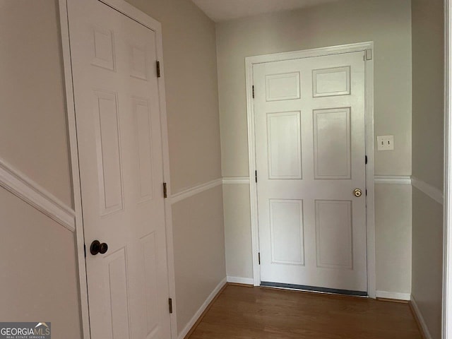 3021 Tiffin Cir, Macon, GA 31204 - entryway featuring baseboards and wood finished floors