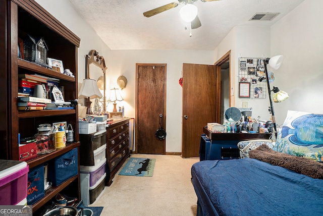 1292 Marcelle Heights Pl NW, Norcross, GA 30093 - bedroom with light carpet and ceiling fan