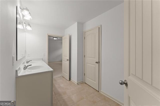 full bath featuring double vanity