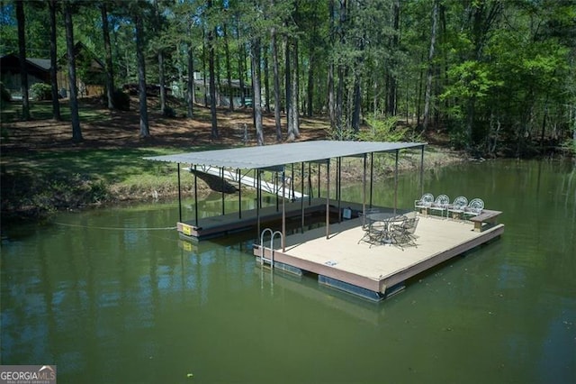 934 Pine Cir, Woodstock, GA 30189 - view of dock featuring a water view