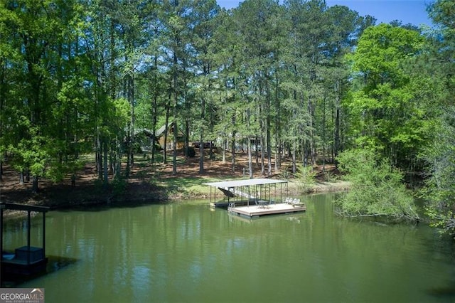 934 Pine Cir, Woodstock, GA 30189 - view of dock with a water view