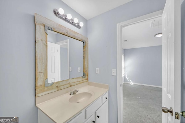 bathroom featuring vanity