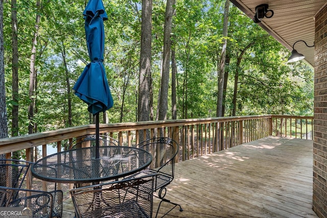 2209 Ridge Rd, Hartwell, GA 30643 - deck featuring outdoor dining area