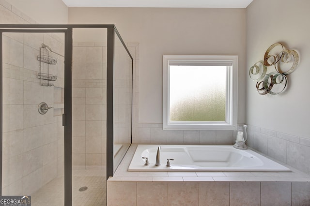 185 Discovery Lake Dr, Fayetteville, GA 30215 - full bathroom featuring a bath and a stall shower