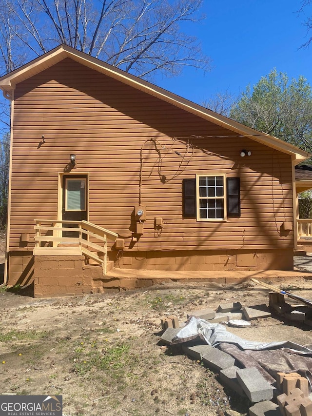 view of side of property