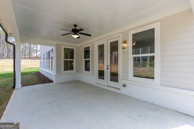 8415 Beryl Overlook, Gainesville, GA 30506 - view of patio / terrace featuring a ceiling fan