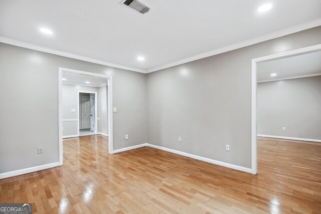2404 Northlake Ct, Atlanta, GA 30345 - empty room with recessed lighting, visible vents, baseboards, and light wood-style flooring